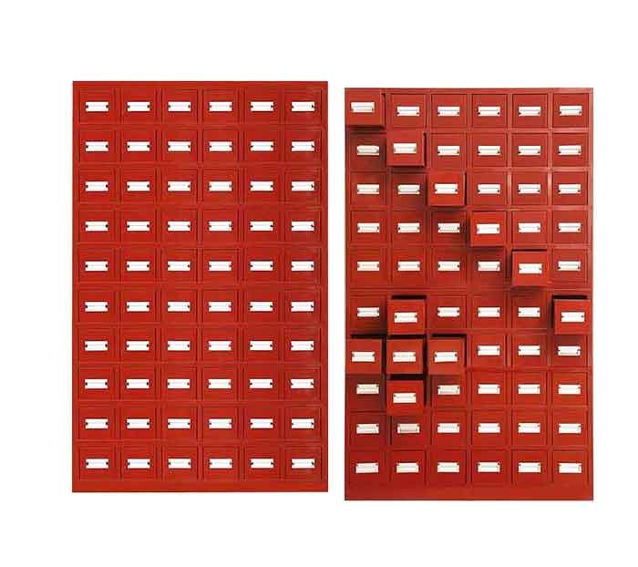 Steel Herbal Medicine Cabinet with Multiple Drawers 