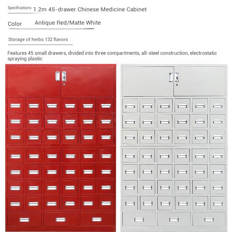 Commercial Herb Storage Solutions: Heavy-Duty Steel Multi-Drawer Cabinets for Labs and Wellness Centers