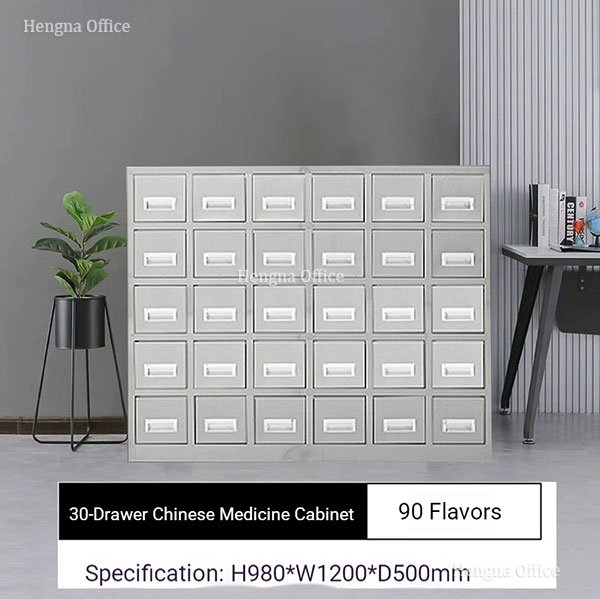 30-drawer-stainless-steel-chinese-medicine-cabinet-front-view