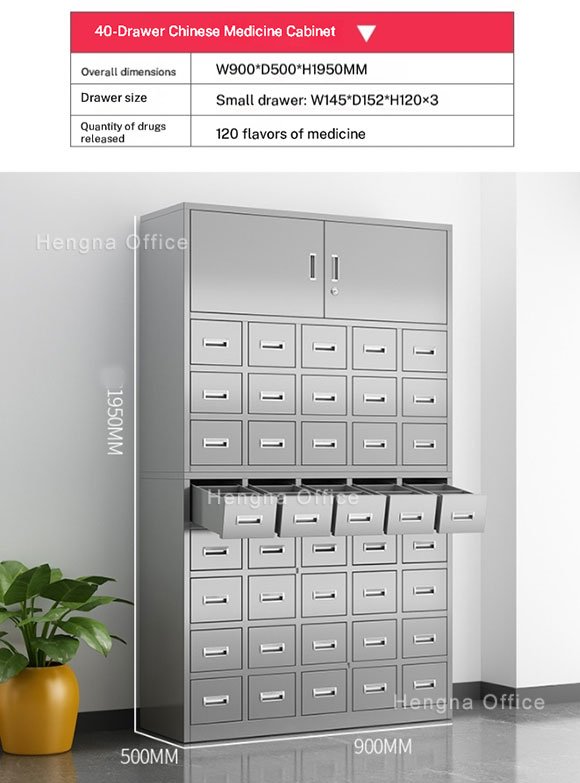 40-drawer-stainless-steel-chinese-herb-cabinet-front-view