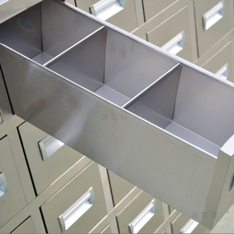 Full Extension Drawer with 3 Internal Herb Partition Slots Pulled Open