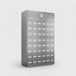 48-Drawer Marine-Grade TCM Cabinet — 304 SS | for Coastal Pharmacies — Salt-Corrosion Proof